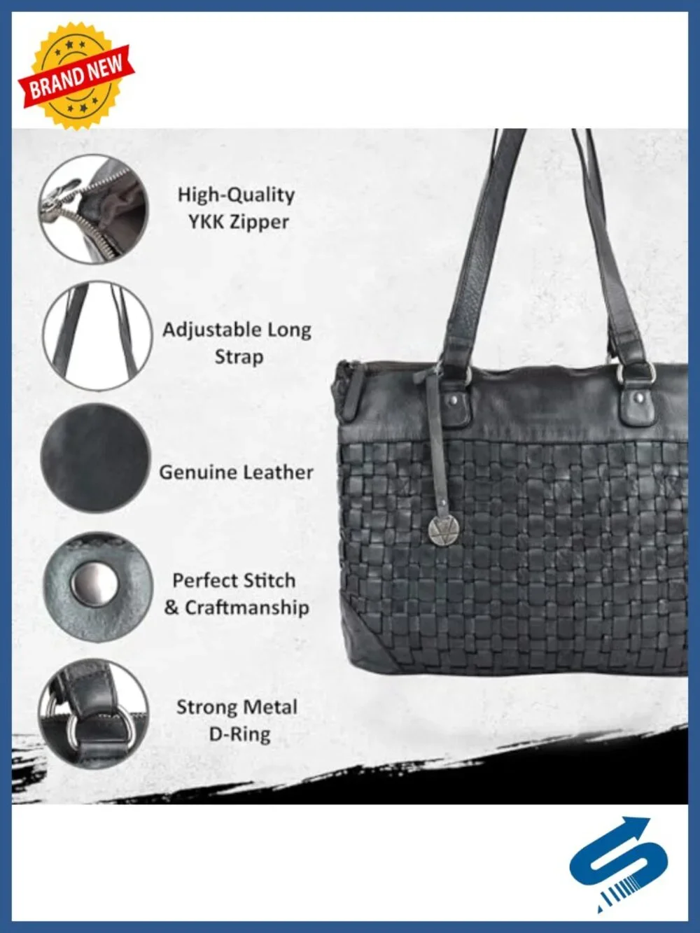 Genuine Leather Women's Tote Handbags & Satchel Purse | Shoulder Bag with Top